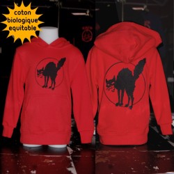 Chat Noir, sweat capuche Bio, Kids