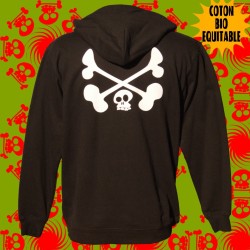 Gribouillette, sweat capuche bio équitable homme