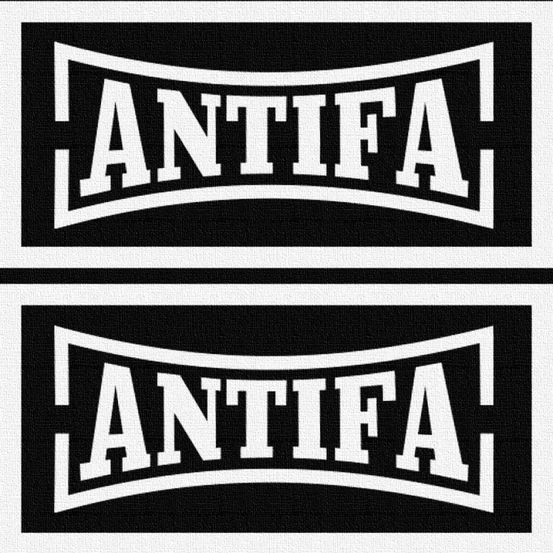 Antifa - Patch à coudre - 2x 4x9cm