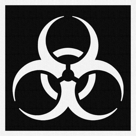 Bio Hazard - Patch à coudre - 9x9cm