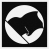 Drapeau Noir - Patch à coudre - 9x9cm