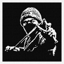 Guerilla Urbaine - Patch à coudre - 9x9cm