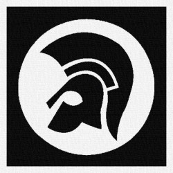 Trojan - Patch à coudre - 9x9cm