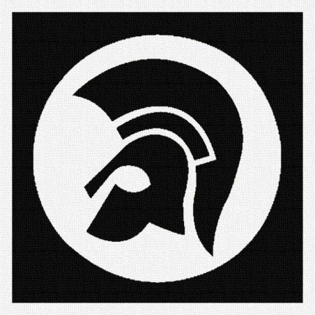 Trojan - Patch à coudre - 9x9cm