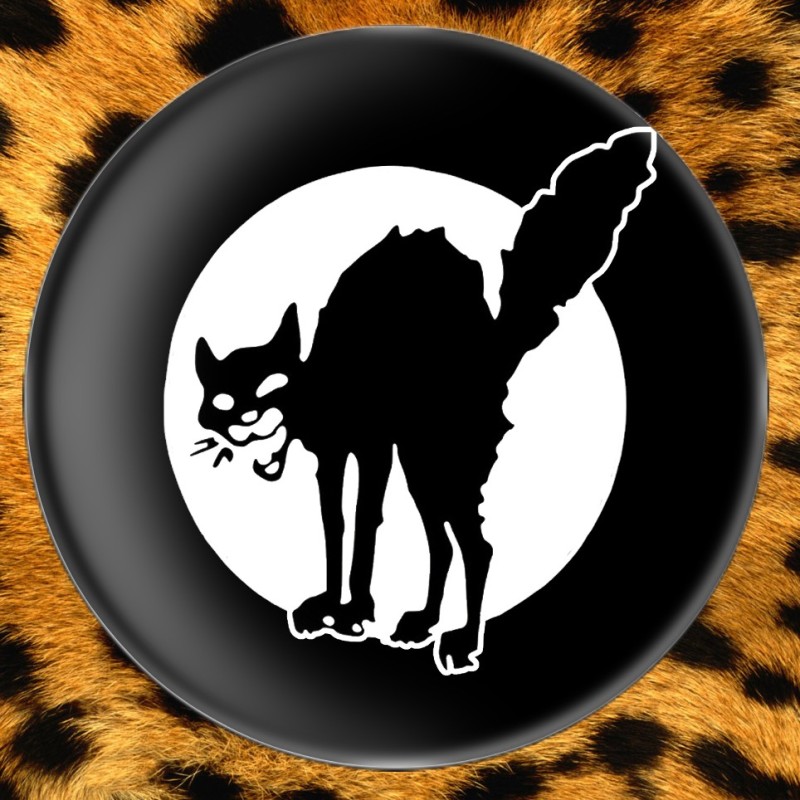 Chat Noir (noir) - Badge Ø25mm