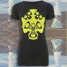 FUCKUSHIMA - t-shirt femme gris anthracite  en coton bio-équitable