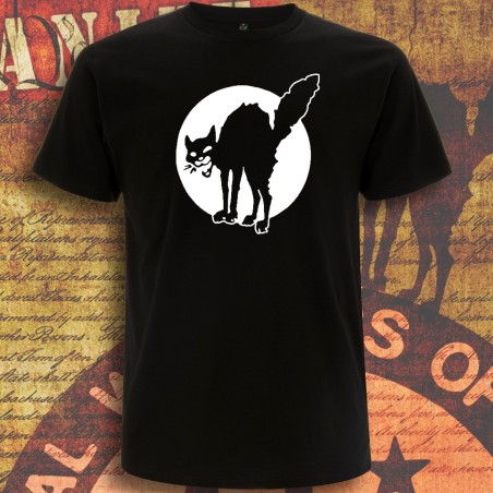 Chat Noir, t-shirt homme noir devant