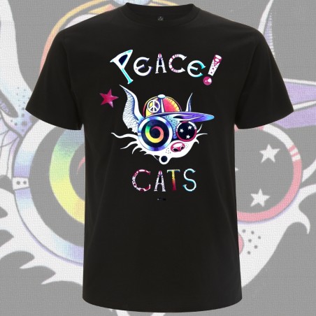 PEACE CATS t-shirt Homme bio-équitable 