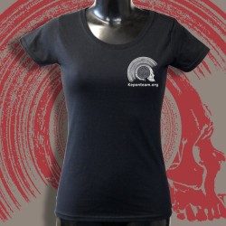 Keponteam devant t-shirt noir femme 