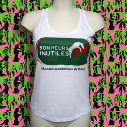 BONHEURS INUTILES "PMU" débardeur femme en coton bio-équitable