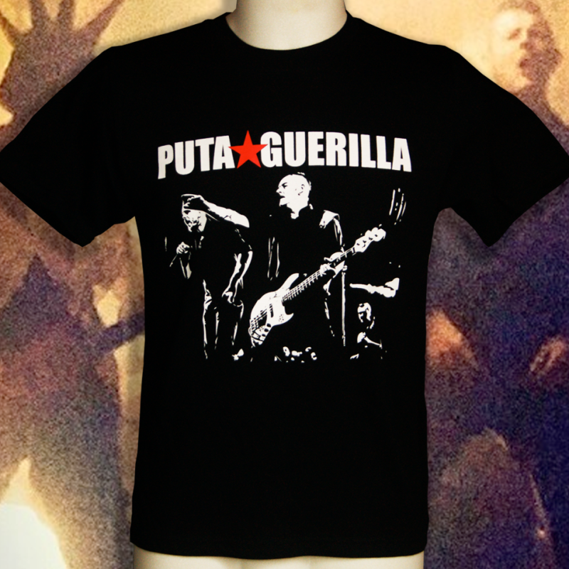PUTA GUERILLA Live t-shirt homme en coton bio-quitable