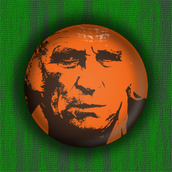 Léo Ferré - Badge Ø31mm