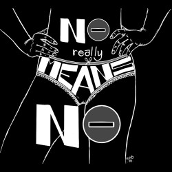 NO MEANS NO t-shirt masculin en coton bio-equitable