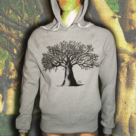 ARBRE A CAT sweat capuche en coton bio-equitable