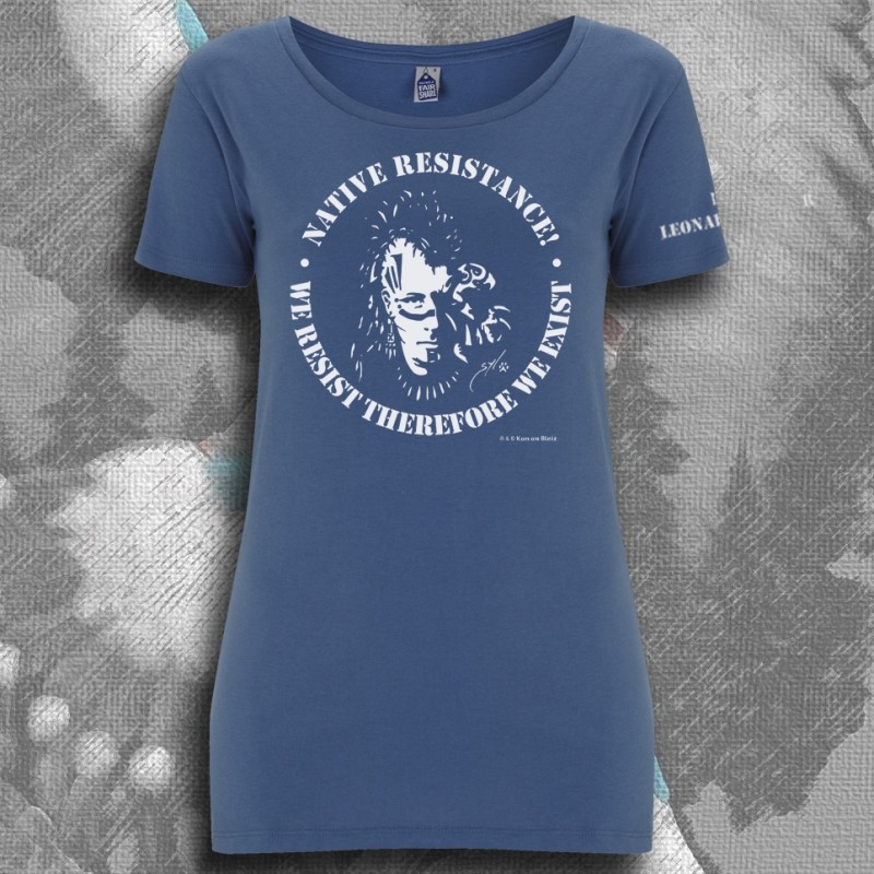 FREE LEONARD PELTIER t-shirt femme en coton bio-quitable