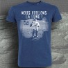 Nous voulons la lune T-shirt masculin Indigo Chiné