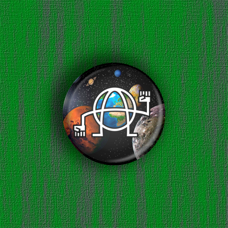 ANARTISANART les mauvais garçons font bonne impression A GALACTIK badge Ø31mm
