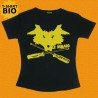 Le Renard, t-shirt bio noir, Femme
