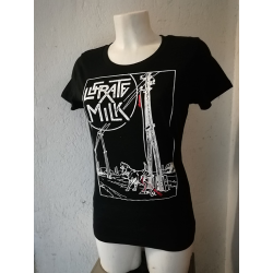 ANARTISANART Les mauvais garçons font bonne impression LUCRATE MILK t-shirt taille femme bio-équitable