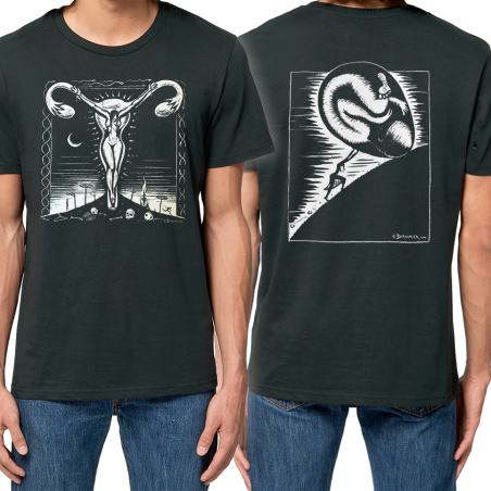 DROOKER Crucifixion t-shirt masculin en coton bio équitable