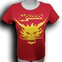 MOLODOÏ t-shirt féminin rouge en coton bio équitable