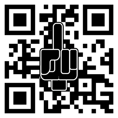 FUCK QR CODE Stickers