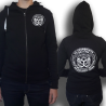 Les Mauvais Garcons Fond Bonne Impression Coloquinte Sweat Zip Unisexe coton-bio équitable