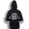 Les Mauvais Garcons Fond Bonne Impression Coloquinte Sweat Zip Unisexe coton-bio équitable