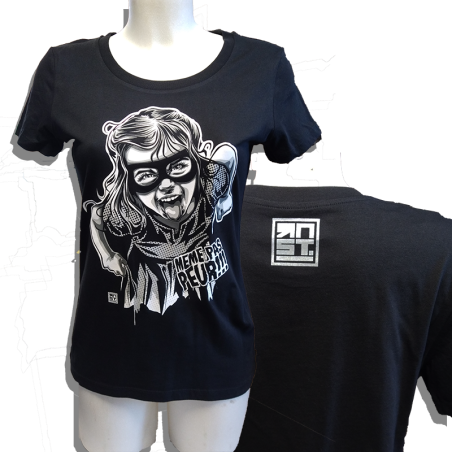 ANARTISANART RNST Même pas peur T-shirt Femme en coton bio-équitable