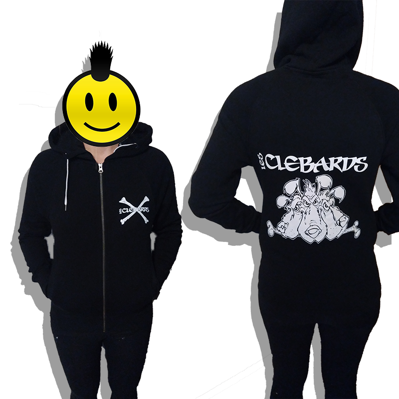 ANARTISANART les mauvais garçons font bonne impression Les CLEBARDS  Sweat Zip Unisexe en coton bio équitable