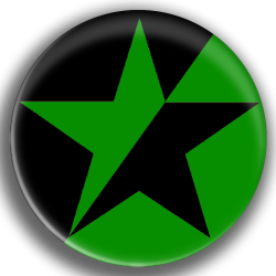 ÉTOILE ÉCO-ANARCHISTE Badge Ø59mm