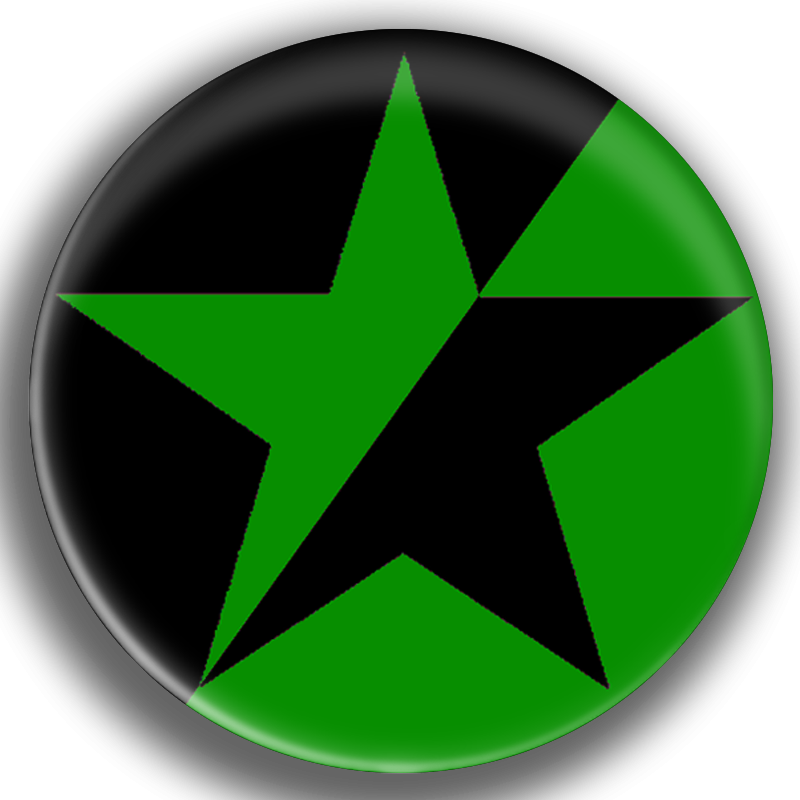 ÉTOILE ÉCO-ANARCHISTE Badge Ø59mm