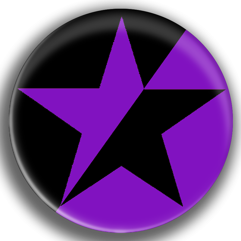 ÉTOILE ANARCHA-FÉMINISTE Badge Ø25mm