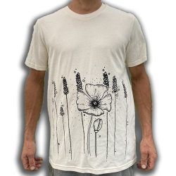 CAT la survie du coquelicot T-Shirt unisexe en coton bio-équitable