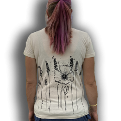 CAT la survie du coquelicot T-Shirt féminin dos