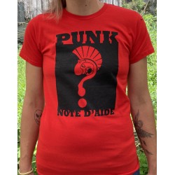 ANARTISANART les mauvais garcons font bonne impression PUNK'S NOTE D'AIDE t-shirt taille féminine en coton bio équitable