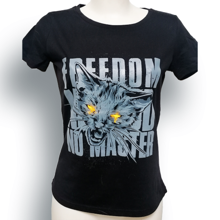 RNST CHAT LIBERTAIRE t-shirt féminin en coton bio