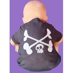ANARTISANART Les mauvais garçons font bonne impression : Gribouillette, body Bébé en coton bio