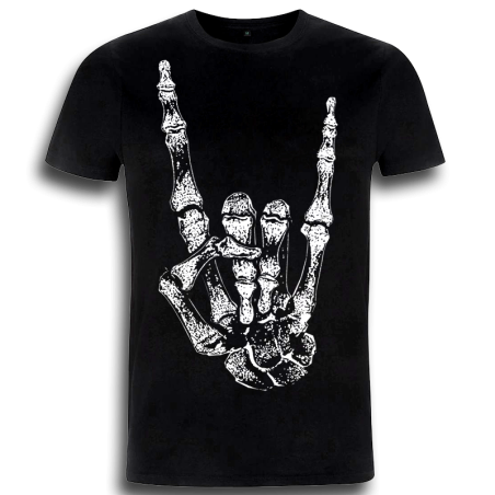 CORNES SQUELETTE sur t-shirt en coton bio-équitable
