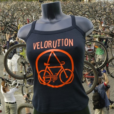 Vélorution - débardeur bretelles noir - photo